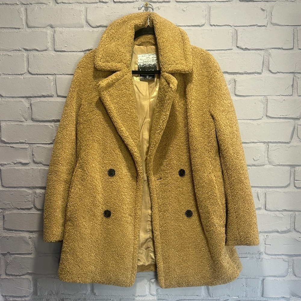 NWOT Kensie Women's Tan Teddy Jacket size S